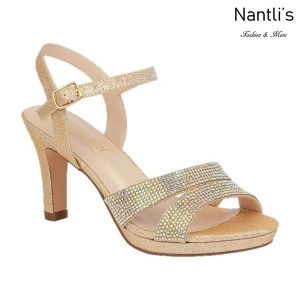 BL-Nicole-11 Champagne Zapatos de Mujer elegantes Tacon medio Mayoreo Wholesale Womens Mid-Heels Fancy Shoes Nantlis