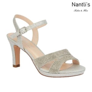 BL-Nicole-11 Silver Zapatos de Mujer elegantes Tacon medio Mayoreo Wholesale Womens Mid-Heels Fancy Shoes Nantlis