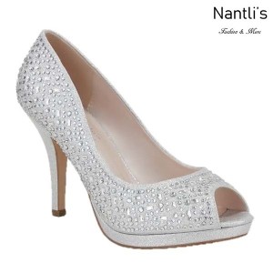 BL-Robin-175 Silver Zapatos de Mujer elegantes Tacon medio Mayoreo Wholesale Womens Mid-Heels Fancy Shoes Nantlis