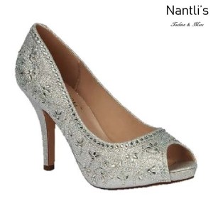 BL-Robin-263 Silver Zapatos de Mujer elegantes Tacon medio Mayoreo Wholesale Womens Mid-Heels Fancy Shoes Nantlis