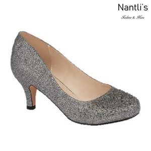 BL-Bertha-3 Pewter Zapatos de Mujer elegantes Tacon bajo Mayoreo Wholesale Womens Low-Heels Fancy Shoes Nantlis