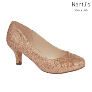 BL-Bertha-3 Rose Gold Zapatos de Mujer elegantes Tacon bajo Mayoreo Wholesale Womens Low-Heels Fancy Shoes Nantlis