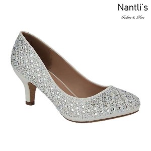 BL-Bertha-9B White Zapatos de Mujer elegantes Tacon bajo Mayoreo Wholesale Womens Low-Heels Fancy Shoes Nantlis