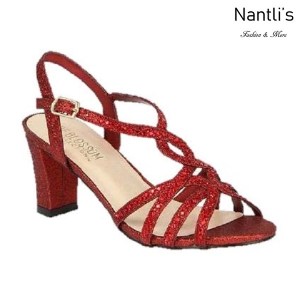 BL-Carla-16 Red Zapatos de Mujer elegantes Tacon bajo Mayoreo Wholesale Womens Low-Heels Fancy Shoes Nantlis