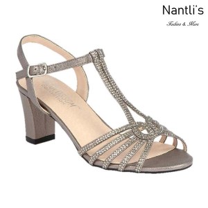 BL-Carla-25 Pewter Zapatos de Mujer elegantes Tacon bajo Mayoreo Wholesale Womens Low-Heels Fancy Shoes Nantlis