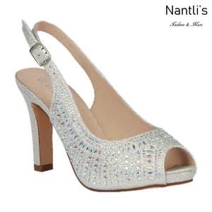 BL-Jonny-22 Silver Zapatos de Mujer elegantes Tacon bajo Mayoreo Wholesale Womens Low-Heels Fancy Shoes Nantlis