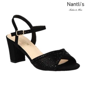 BL-Lennie-22 Black Zapatos de Mujer elegantes Tacon bajo Mayoreo Wholesale Womens Low-Heels Fancy Shoes Nantlis