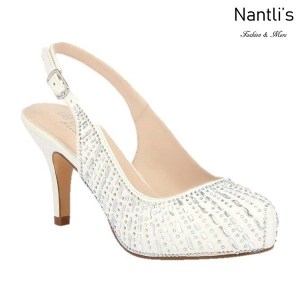 BL-Roma-14XB White Zapatos de Mujer elegantes Tacon bajo Mayoreo Wholesale Womens Low-Heels Fancy Shoes Nantlis