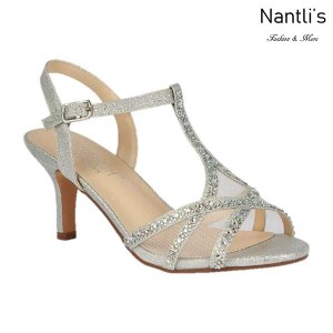 BL-Vero-61 Silver Zapatos de Mujer elegantes Tacon bajo Mayoreo Wholesale Womens Low-Heels Fancy Shoes Nantlis