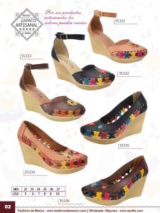 Tradicion de Mexico Vol 22 Zapatos Artesanales Huaraches Cintos Cartera Nantlis Pag 02