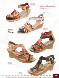 Tradicion de Mexico Vol 22 Zapatos Artesanales Huaraches Cintos Cartera Nantlis Pag 03