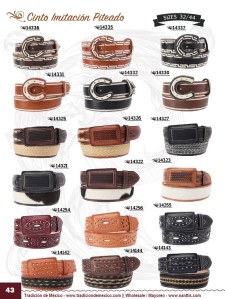 Tradicion de Mexico Vol 22 Zapatos Artesanales Huaraches Cintos Cartera Nantlis Pag 43