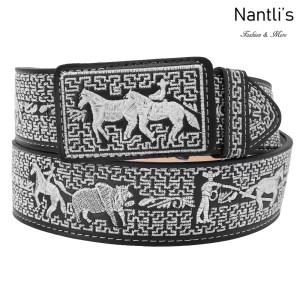 TM-13187 Cinto Vaquero Charro de Vestir Mayoreo Wholesale Western Charro casual Belt Nantlis Tradicion de Mexico