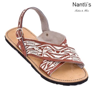 TM-33110 Huaraches Cruzados Mexicanos de Hombre bordados Mayoreo wholesale handmade mens Mexican Sandals Nantlis Tradicion de Mexico