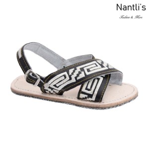 TM-34111 Huaraches Mexicanos bordados de ninos Mayoreo wholesale kids Mexican Sandals Nantlis Tradicion de Mexico