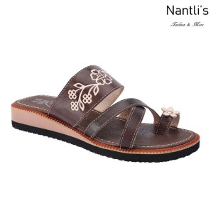 TM-35137 Brown Huaraches Mexicanos de Mujer Mayoreo Wholesale Womens Mexican Sandals Nantlis Tradicion de Mexico
