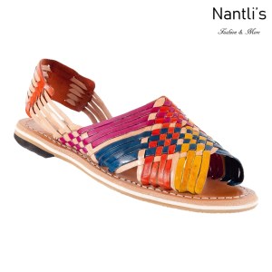 TM-35168 Multi Huaraches Mexicanos de Mujer Mayoreo Wholesale Womens Mexican Sandals Nantlis Tradicion de Mexico