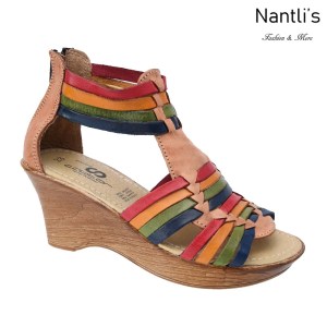 TM-35223 Zapatos Tejidos Mexicanos de Mujer Huaraches Mayoreo Wholesale Womens Mexican handwoven shoes wedges Nantlis Tradicion de Mexico