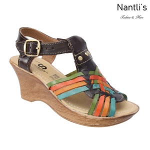 TM-35226 Zapatos Tejidos Mexicanos de Mujer Huaraches Mayoreo Wholesale Womens Mexican handwoven shoes wedges Nantlis Tradicion de Mexico