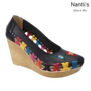 TM-35335 Zapatos Tejidos y Bordados Mexicanos de Mujer Mayoreo Wholesale Womens Mexican Embroidered and handwoven shoes wedges Nantlis Tradicion de Mexico