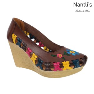 TM-35336 Zapatos Tejidos y Bordados Mexicanos de Mujer Mayoreo Wholesale Womens Mexican Embroidered and handwoven shoes wedges Nantlis Tradicion de Mexico