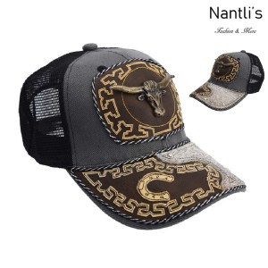 gorras vaqueras mayoreo TM-71065 Gorra Charra Traditional Mexican cowboy Cap Nantlis Tradicion de Mexico both sides view