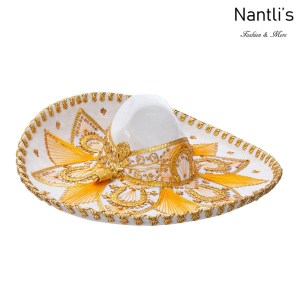 sombreros charros mayoreo TM-71154 Beige-Gold Sombrero Charro Nino Nantlis Tradicion de Mexico