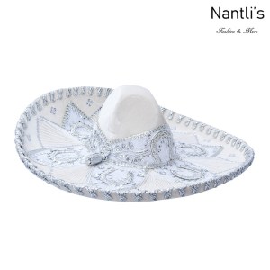 sombreros charros mayoreo TM-71159 Ivory-Silver Sombrero Charro Nantlis Tradicion de Mexico
