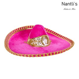 sombreros charros mayoreo TM-71223 Pink-Gold Sombrero Charro Nantlis Tradicion de Mexico
