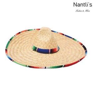 sombreros mexicanos mayoreo TM-71235 Red-Gold With Flowers Sombrero Charro Nantlis Tradicion de Mexico