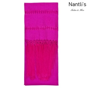 TM-75110-Q Fuchsia Rebozo Chalina Mexicana mayoreo wholesale Mexican Shawl Cravat 65x18 Nantlis Tradicion de Mexico