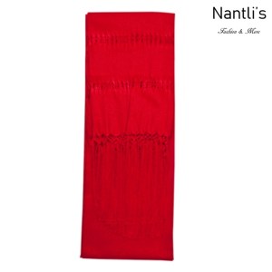 TM-75110-X Red Rebozo Chalina Mexicana mayoreo wholesale Mexican Shawl Cravat 65x18 Nantlis Tradicion de Mexico