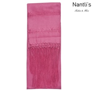 TM-75111-W Pink Rebozo Mexicano mayoreo wholesale Mexican Shawl 78x24 Nantlis Tradicion de Mexico