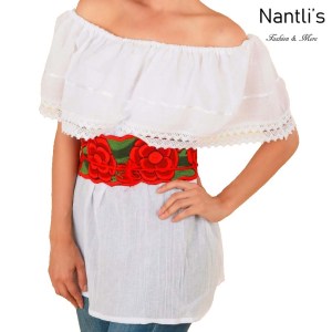 TM-77507 White Blusa Campesina sin Bordado Mujer mayoreo wholesale Mexican Embroidered Blouse Nantlis Tradicion de Mexico