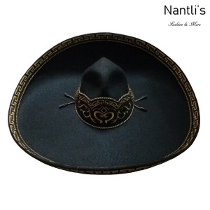sombreros charros mayoreo TM-SCH03 Sombrero Charro Galoneado Negro-Oro Charro Hat Nantlis Tradicion de Mexico