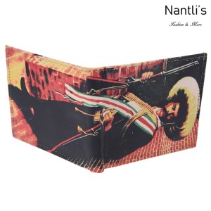 TM-41113 Carteras de piel Mayoreo Wholesale Leather Wallets Nantlis Tradicion de Mexico open
