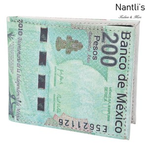 TM-41122 Carteras de piel 200 Pesos Mayoreo Wholesale Leather Wallets Nantlis Tradicion de Mexico