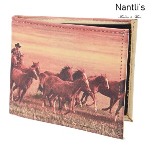 TM-41122 Carteras de piel caballos Mayoreo Wholesale Leather Wallets Nantlis Tradicion de Mexico