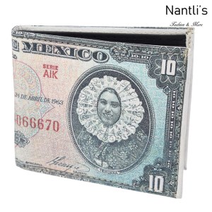 TM-41132 Carteras de piel Mayoreo Wholesale Leather Wallets Nantlis Tradicion de Mexico