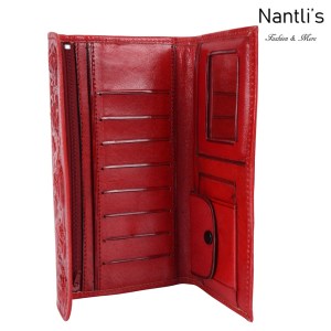 TM-41212 Carteras finas de piel para mujer Mayoreo Wholesale Fine Leather Wallets for women Nantlis Tradicion de Mexico open