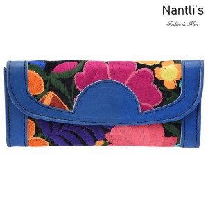 TM-41220 Carteras finas de piel bordadas para mujer Mayoreo Wholesale Fine embroidered Leather Wallets for women Nantlis Tradicion de Mexico