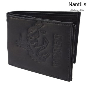 TM-41453 Carteras de piel grabadas rodeo Mayoreo Wholesale engraved Leather Wallets Nantlis Tradicion de Mexico open