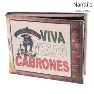 TM-41616 Carteras de piel Mayoreo Wholesale Leather Wallets Nantlis Tradicion de Mexico