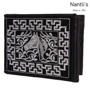 TM-41661 Carteras de piel Bordadas Mayoreo Wholesale Embroidered Leather Wallets Nantlis Tradicion de Mexico