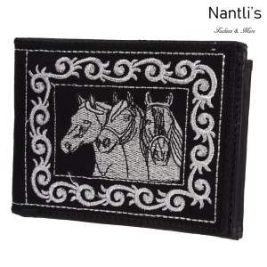 TM-41662 Carteras de piel Bordadas Mayoreo Wholesale Embroidered Leather Wallets Nantlis Tradicion de Mexico