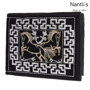 TM-41663 Carteras de piel Bordadas Mayoreo Wholesale Embroidered Leather Wallets Nantlis Tradicion de Mexico