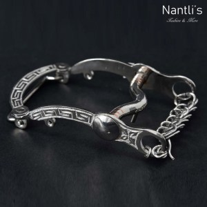 TM-52252 Hebilla charra mexicana de acero inoxidable Mayoreo Wholesale mexican handmade stainless steel buckle Nantlis Tradicion de Mexico
