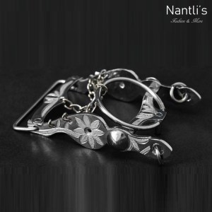TM-52261 Hebilla charra mexicana de acero inoxidable Mayoreo Wholesale mexican handmade stainless steel buckle Nantlis Tradicion de Mexico