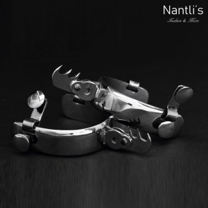 TM-53514 Espuelas charras mexicanas de acero inoxidable Mayoreo Wholesale mexican handmade stainless steel spurs Nantlis Tradicion de Mexico