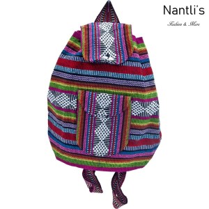 TM-74262 Mochila Mexicana Artesanal Rasta Mayoreo Wholesale Mexican Backpack Nantlis Tradicion de Mexico